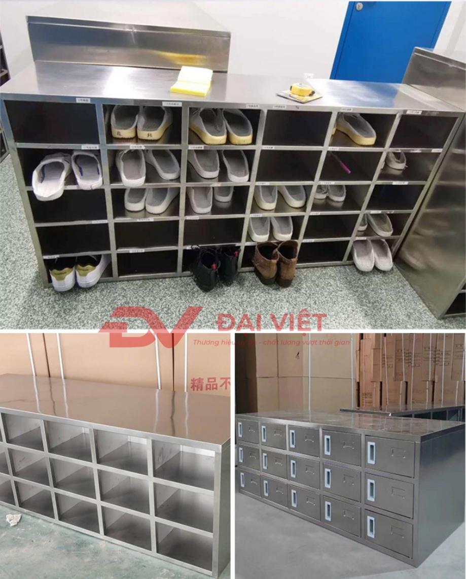 Mẫu tủ giày inox thông minh siêu mỏng lý tưởng cho các căn hộ chung cư và văn phòng nhỏ.