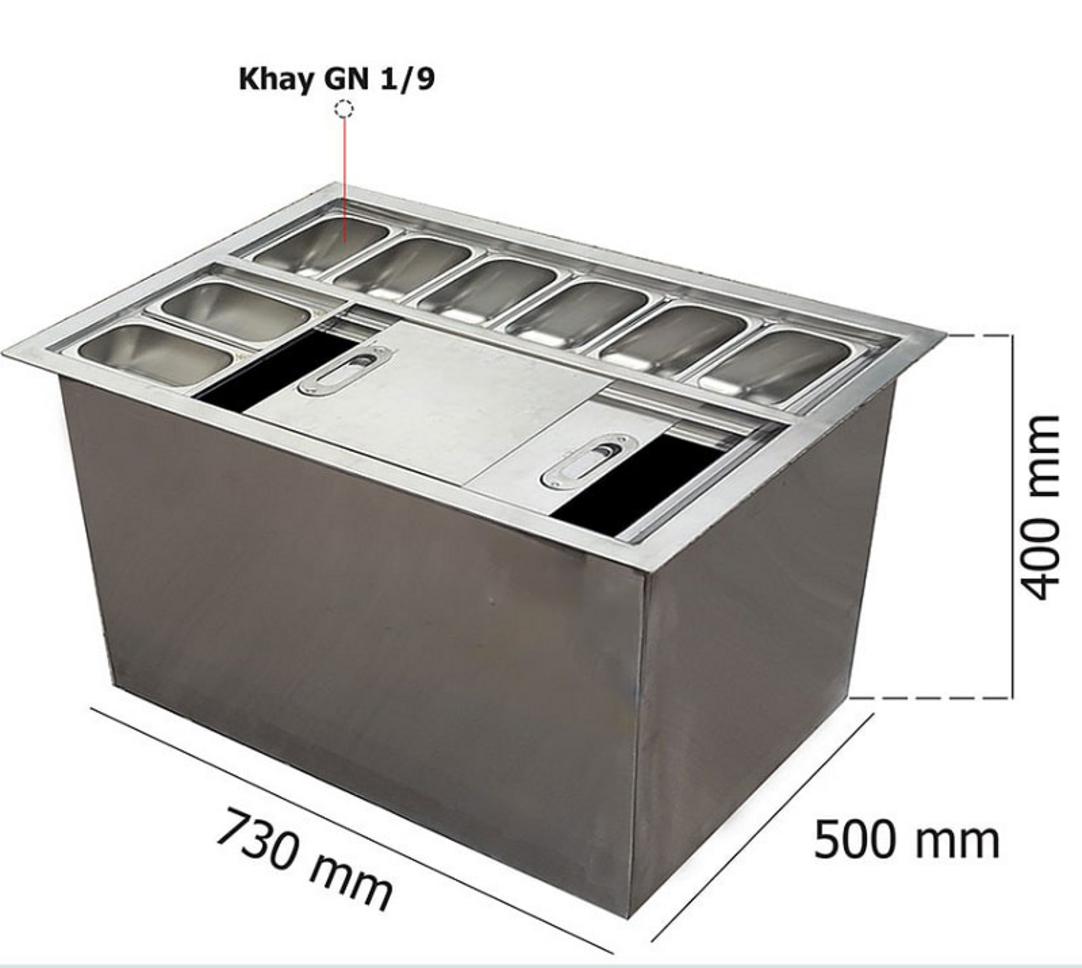 Thùng đá inox được ứng dụng đa dạng trong nhiều mô hình kinh doanh F&B.