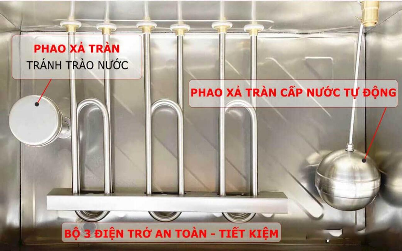 Các môi trường ứng dụng điển hình của tủ nấu cơm công nghiệp: nhà hàng, trường học, khu công nghiệp.