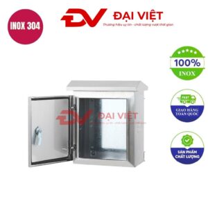 Vỏ tủ điện inox ngoài trời cửa đôi 500x600x200mm