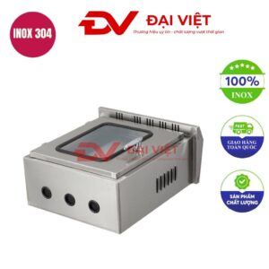 Vỏ tủ điện inox ngoài trời ip54 400x500x200mm