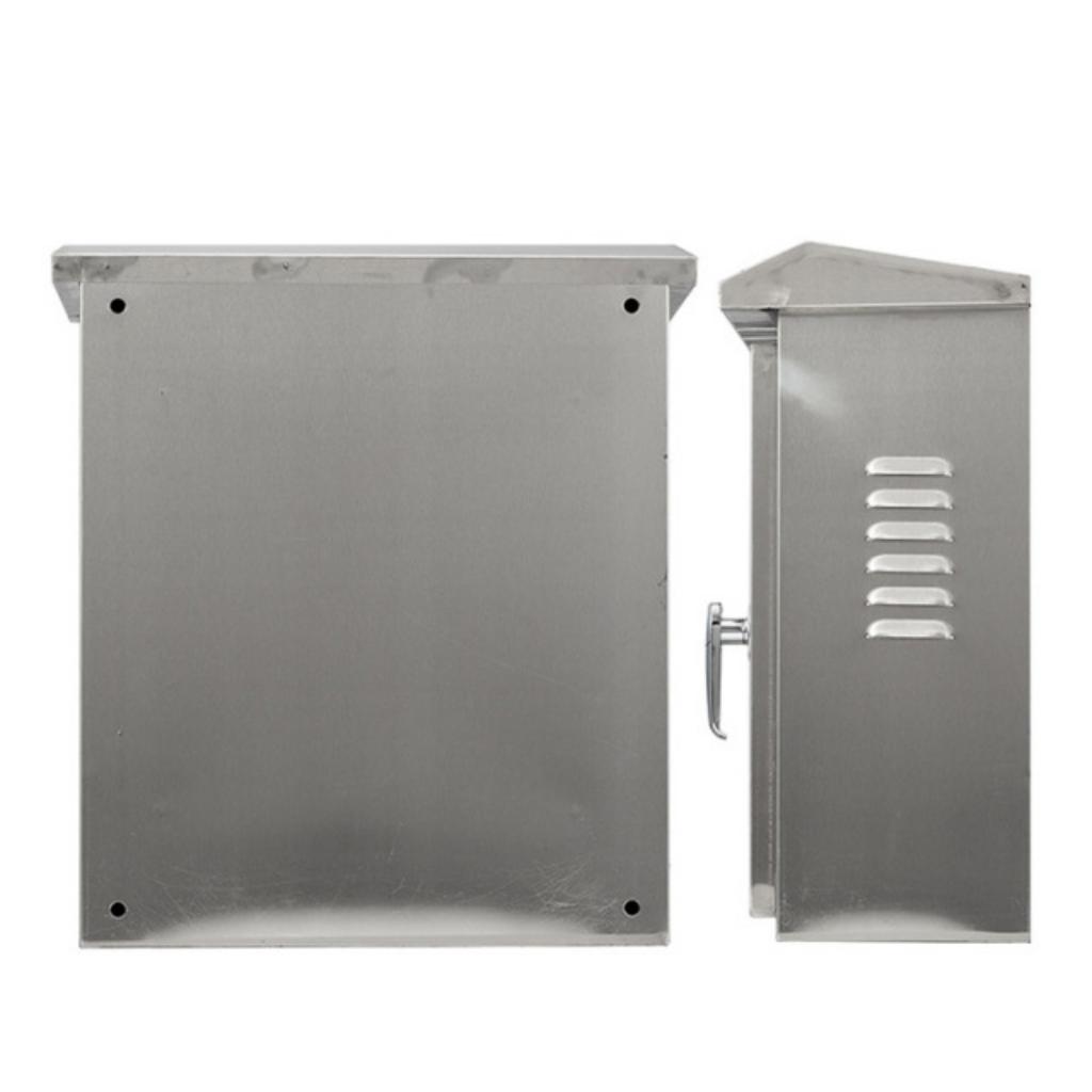 Hình ảnh thực tế Vỏ tủ điện inox trong nhà 400x500x200mm sản xuất bởi Cơ Khí Đại Việt, thể hiện thiết kế hiện đại và vật liệu cao cấp.