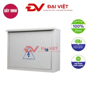 Vỏ tủ điện ngoài trời 2 lớp cửa 600x800x180mm