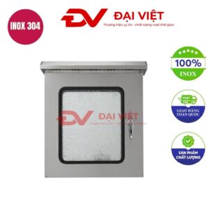 Vỏ tủ điện phân phối ngoài trời 2 lớp cửa 300x400x200mm