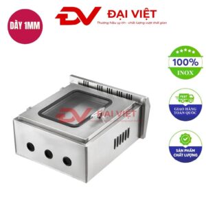 Vỏ tủ điều khiển ngoài trời 2 lớp cửa 400x500x200mm