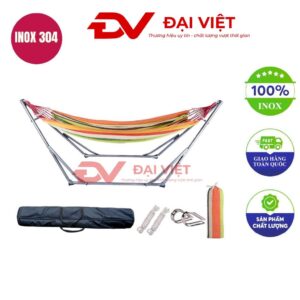 võng xếp inox 250X98X85cm