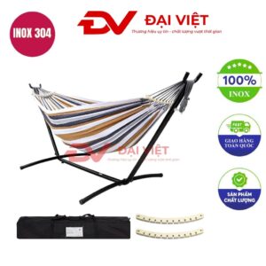 võng xếp inox 260x110x107cm