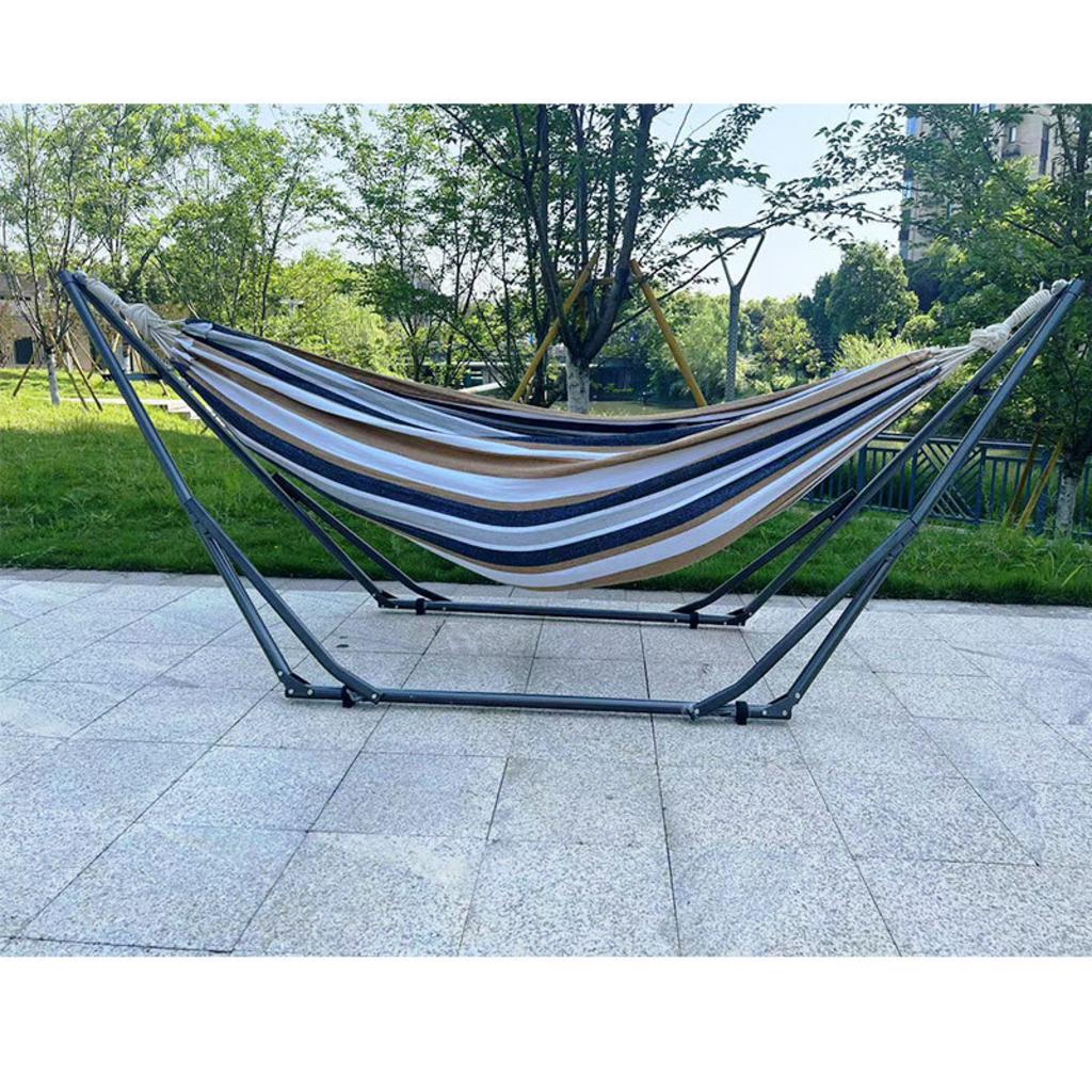 Hình ảnh thực tế võng xếp inox 280x85x110cm sản xuất bởi Cơ Khí Đại Việt, thể hiện thiết kế hiện đại và vật liệu cao cấp.