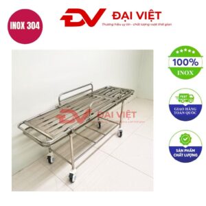 xe đẩy băng ca inox 1950x600x800mm