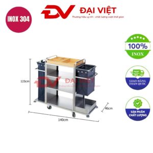 Xe đẩy buồng phòng 1400x460x1230mm