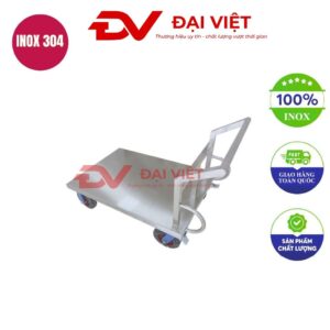 xe đẩy inox 1 tầng 1200x700x850mm