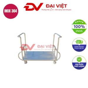 xe đẩy inox 1 tầng 900x600x900mm