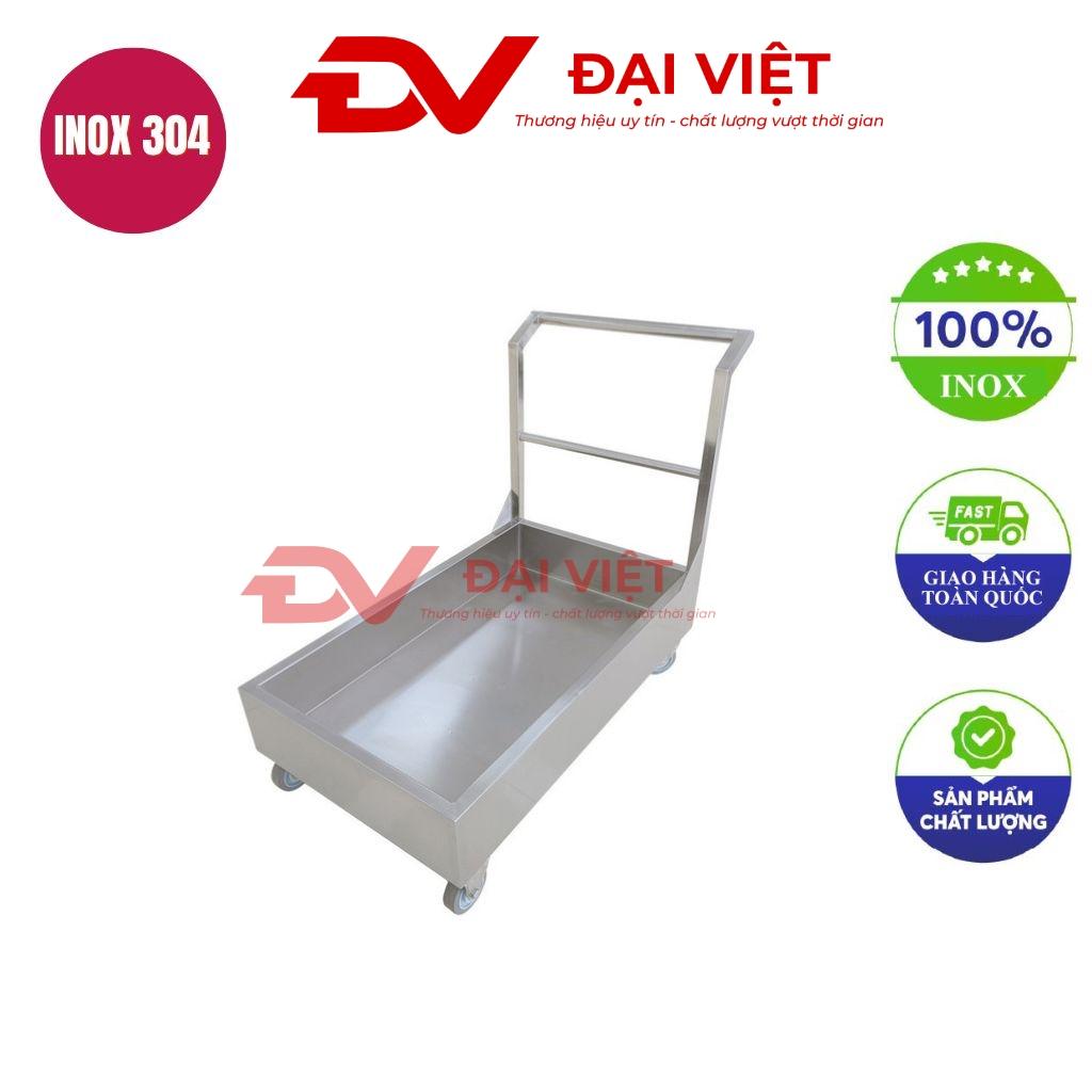 xe đẩy inox 1 tầng 995x590x850mm