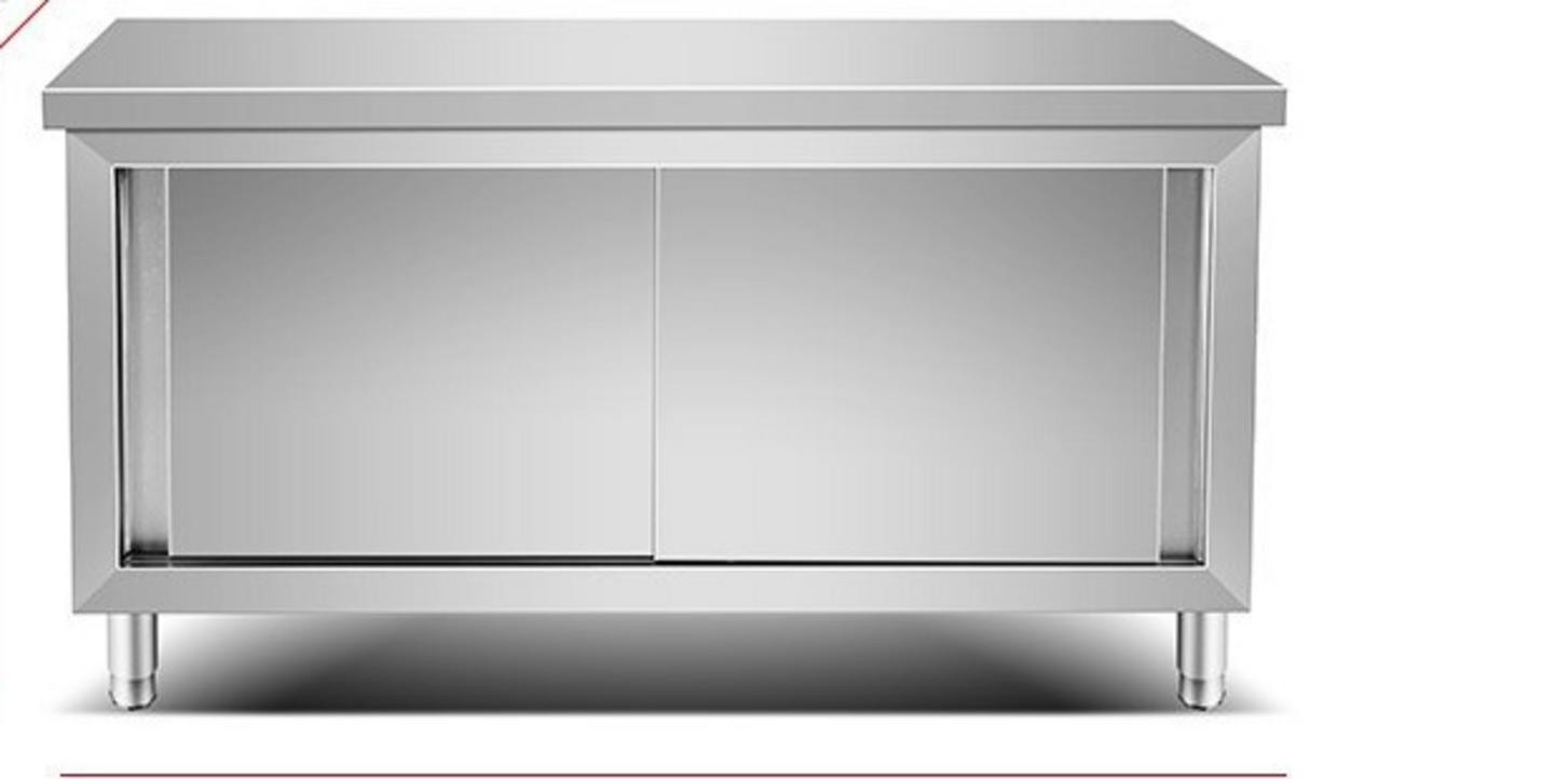 Mẫu tủ chén inox hiện đại tích hợp cửa kính và đèn LED bên trong, theo xu hướng mới nhất.