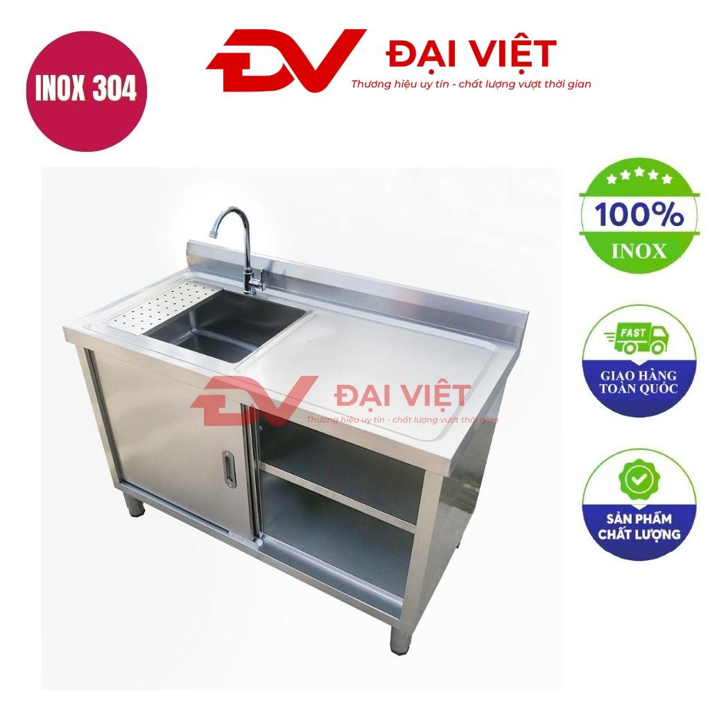 Tủ inox có bồn rửa 1200x500x800mm