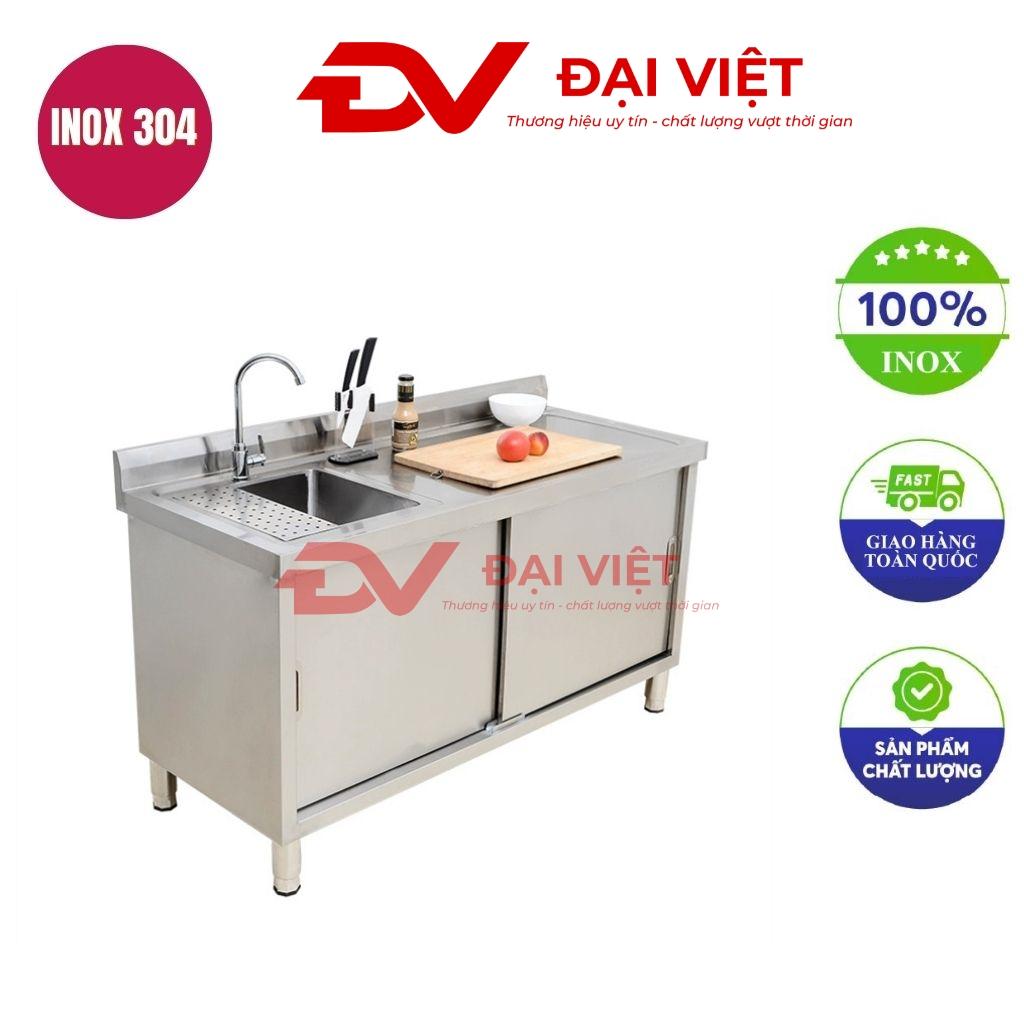 Tủ inox có bồn rửa 1000x500x800mm