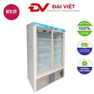 Tủ mát 2 cánh kính máy nén trên 1m2