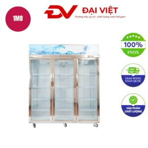 Tủ mát 3 cánh kính máy nén trên 1m8