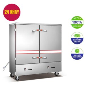 Tủ nấu cơm 24 khay dùng điện