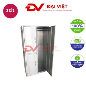 Tủ quần áo 3 cửa mái dốc 900x420x1800mm