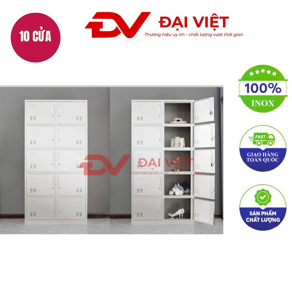 tủ quần áo inox 10 cửa 1800x350x900mm