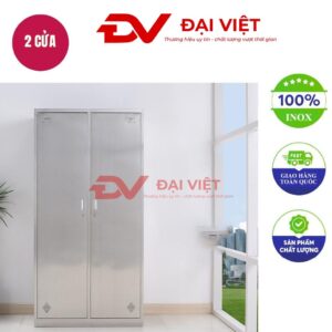 tủ quần áo inox 2 cửa 1800x420x900mm