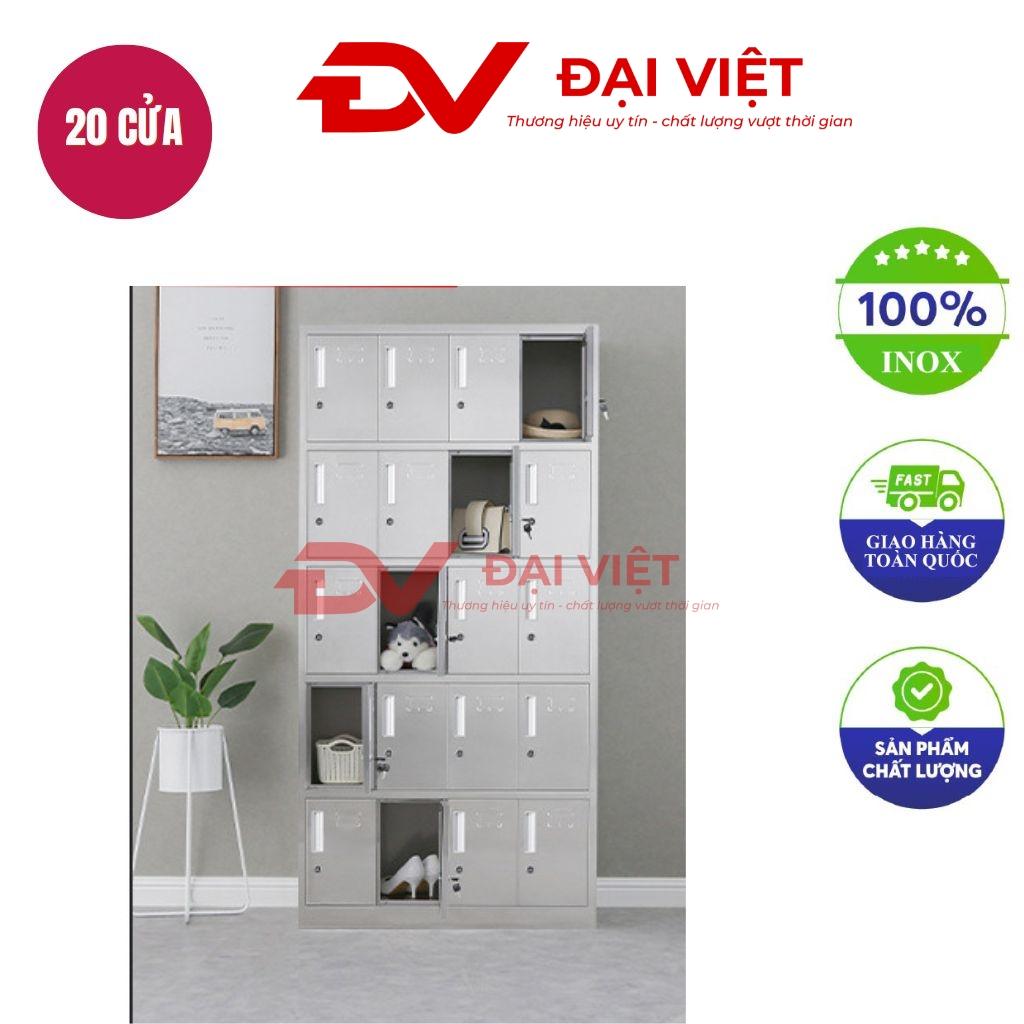 tủ quần áo inox 20 cửa 1800x350x900mm