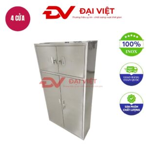 Tủ quần áo inox 4 cửa 850x300x1600mm