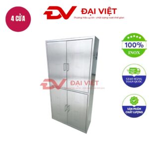 Tủ quần áo inox 4 ngăn 900x385x1800mm