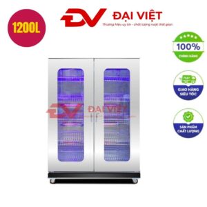 Tủ Sấy Bát 1200L 2 Cánh Kính