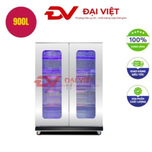 Tủ Sấy Bát 900L 2 Cánh Kính