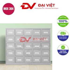 Tủ thuốc đông y inox 25 ngăn 980x500x1200mm
