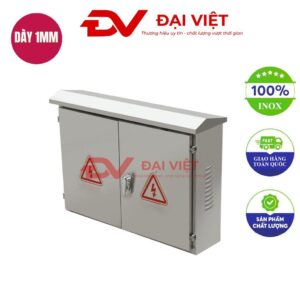vỏ tủ điện điều khiển inox ngoài trời 2 cửa 800x1000x200mm
