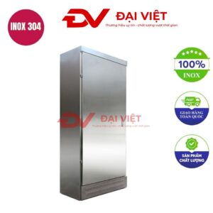 Vỏ tủ điện inox ngoài trời 1 lớp cửa 1000x600x350mm