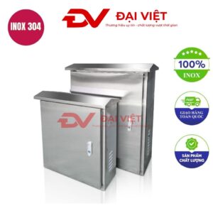 Vỏ tủ điện inox ngoài trời 1 lớp cửa 400x300x200mm