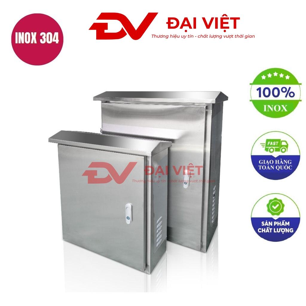 Vỏ tủ điện inox ngoài trời 1 lớp cửa 400x300x200mm