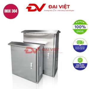 Vỏ tủ điện inox ngoài trời 1 lớp cửa 500x400x200mm