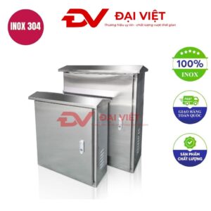 Vỏ tủ điện inox ngoài trời 1 lớp cửa 500x400x300mm