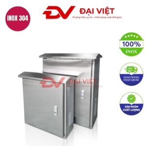 Vỏ tủ điện inox ngoài trời 1 lớp cửa 600x400x200mm