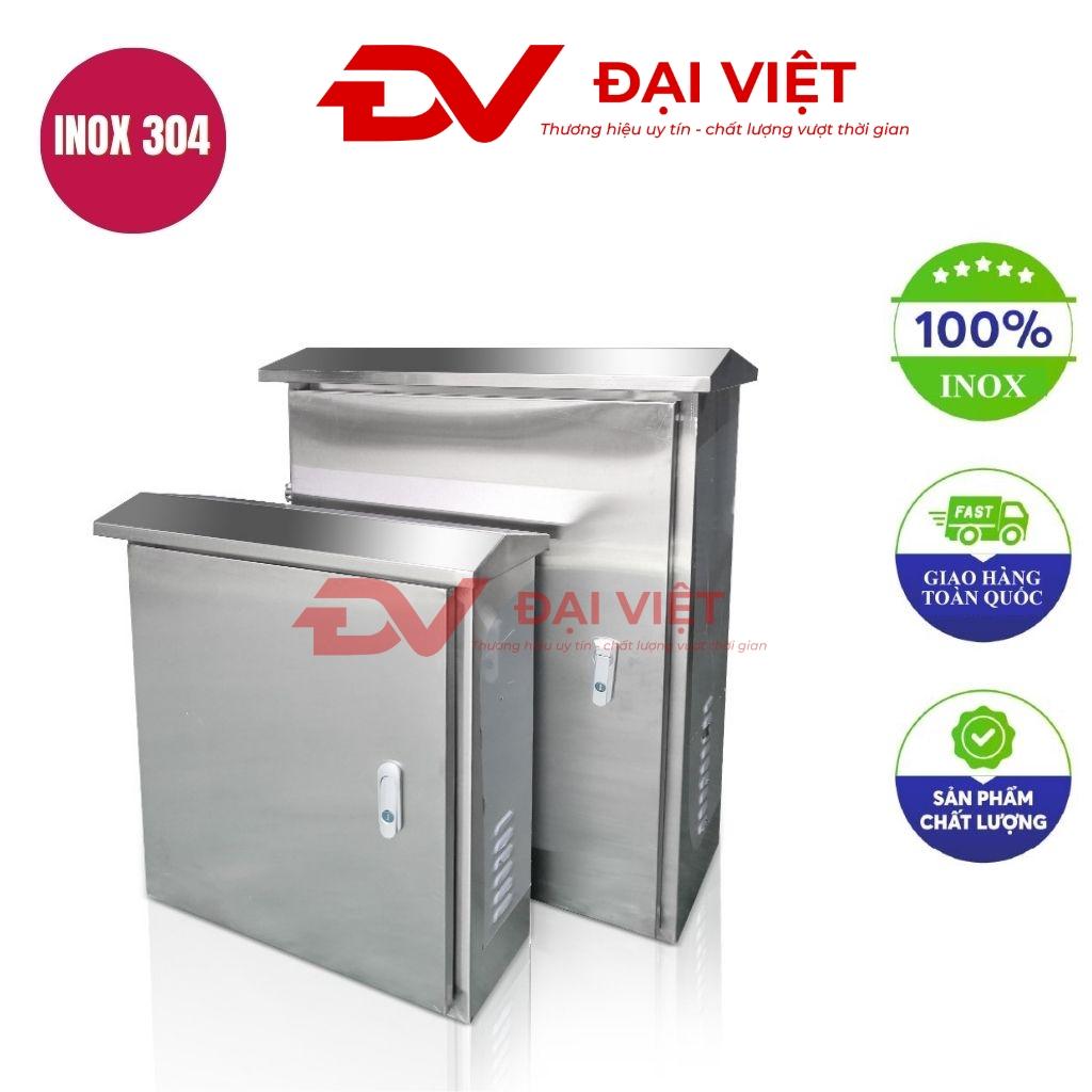Vỏ tủ điện inox ngoài trời 1 lớp cửa 600x500x300mm