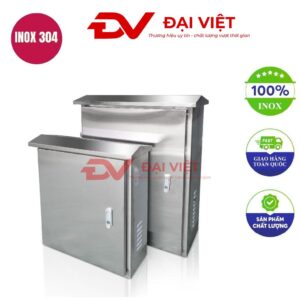 Vỏ tủ điện inox ngoài trời 1 lớp cửa 800x600x300mm
