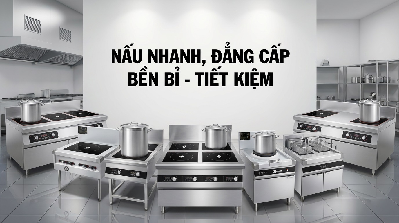 Báo giá Bếp từ công nghiệp & Chính sách ưu đãi tại Cơ Khí Đại Việt
