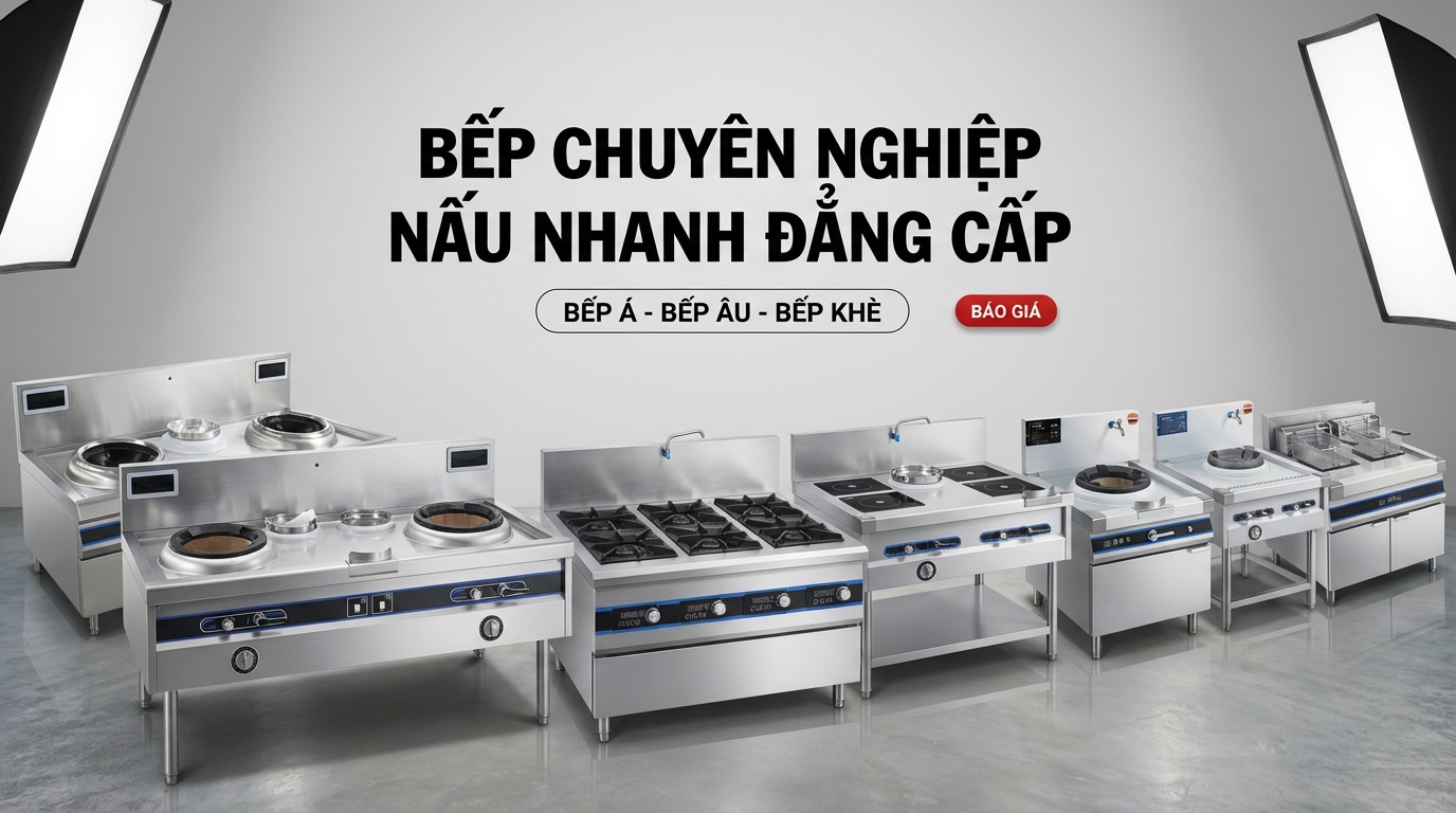 Các Dòng Bếp Ga Công Nghiệp Phổ Biến Theo Chức Năng