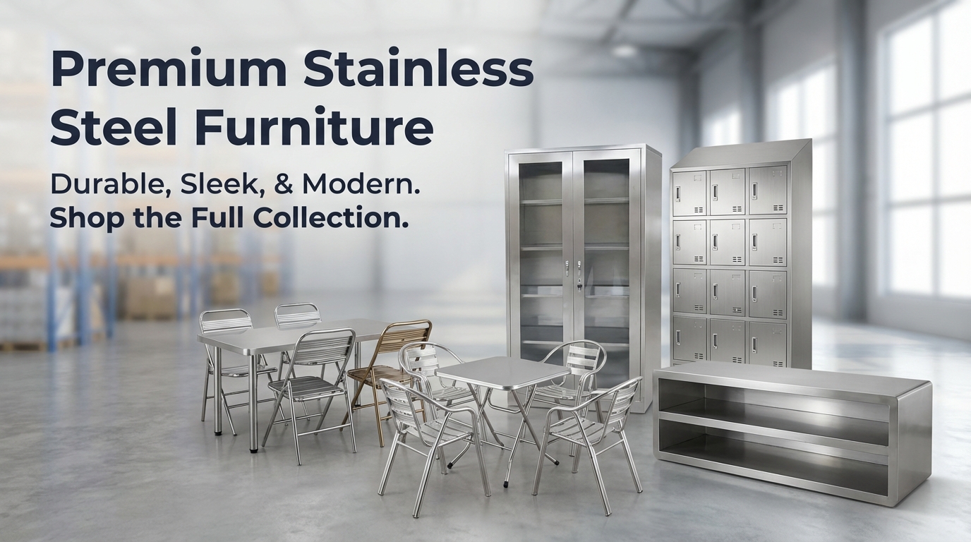 Các mẫu Bàn ghế inox phổ biến theo Kiểu dáng