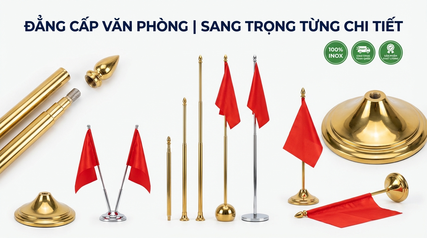 Hướng dẫn lắp đặt và Bảo quản cột cờ inox luôn sáng bóng