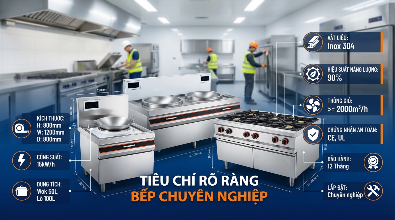 Bếp âu công nghiệp