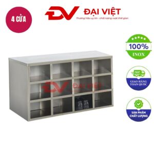 tủ giày inox 12 hộc 1200x600x600mm