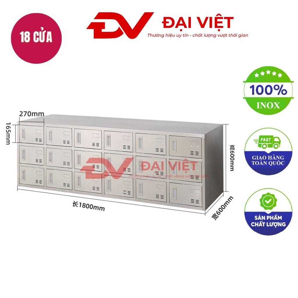 tủ giầy inox 18 hộc 1800x600x600mm