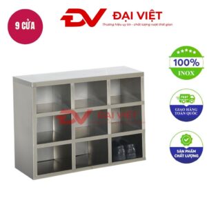 tủ giày inox 9 ngăn 1000x300x600mm