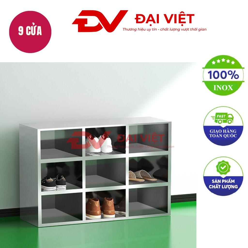 tủ giày inox 9 ngăn 900x300x600mm